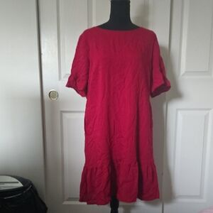 Elegant Red Mini Dress